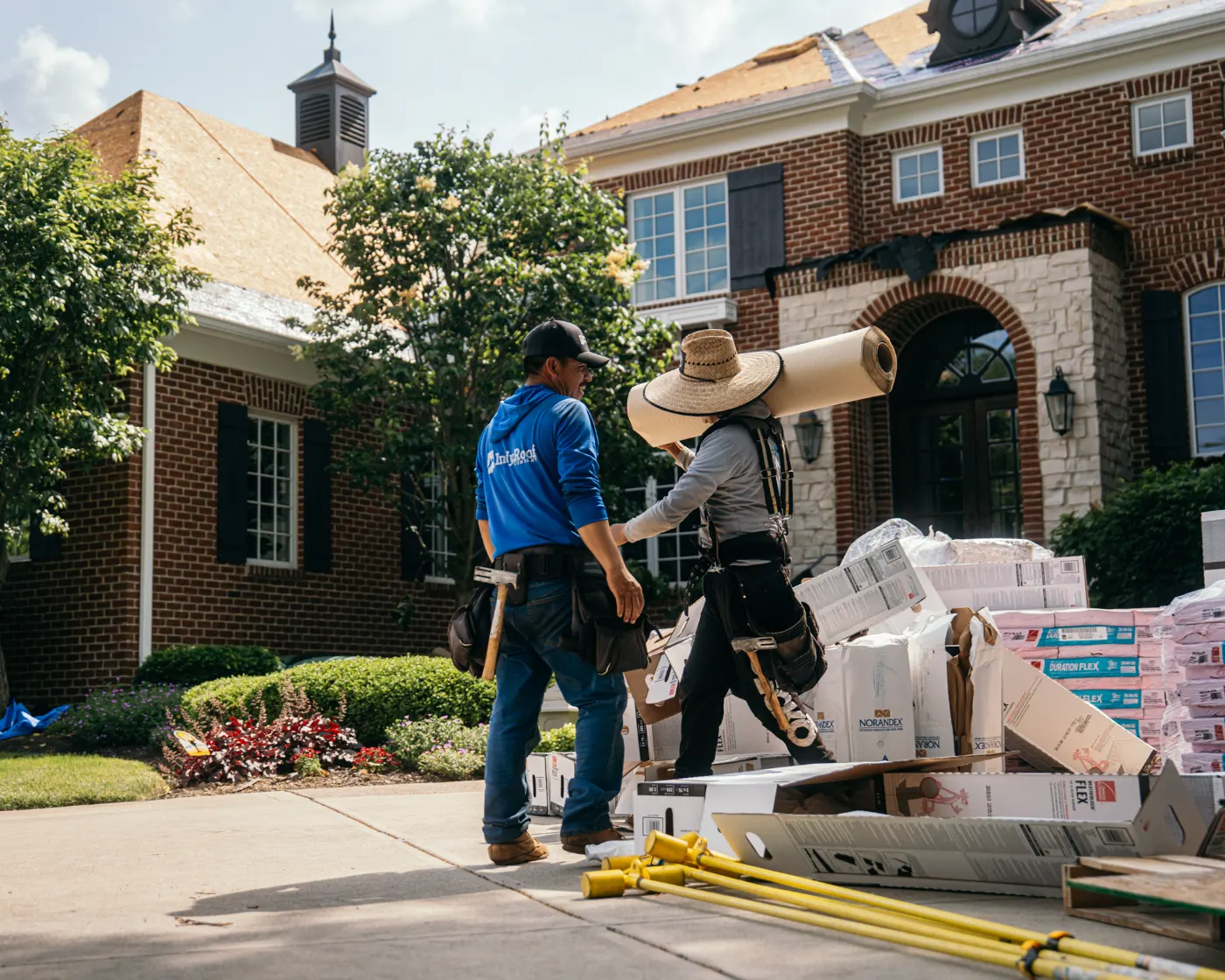Flashing and seam work in Brookshire